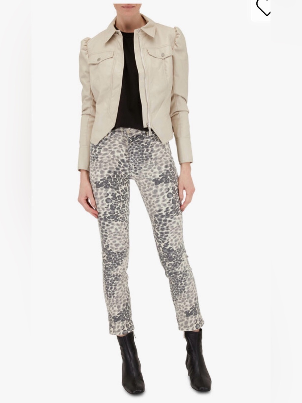 MOTHER The Mid Rise Dazzler Ankle Shadow Leopard Pants Size 27